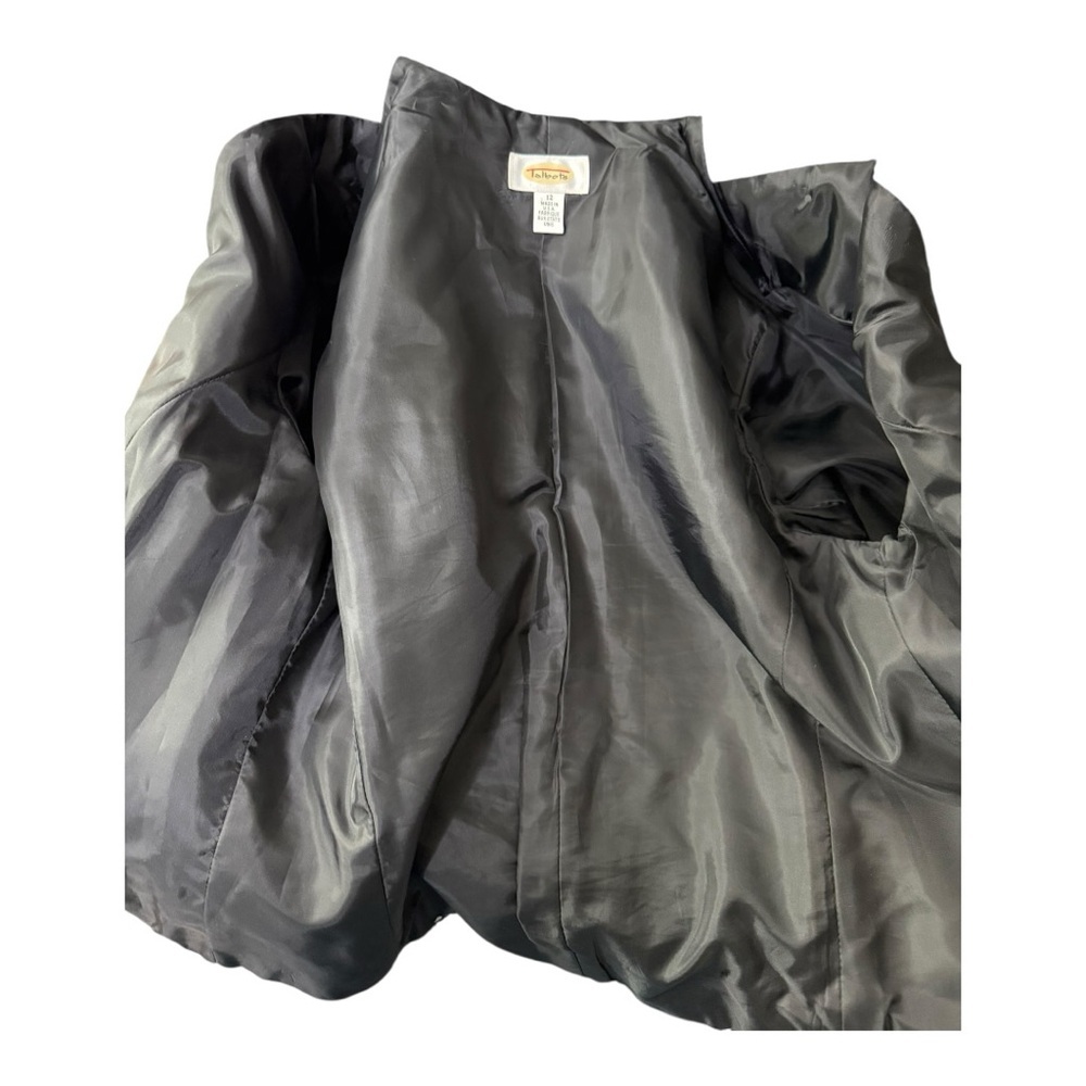 Talbots Classic Black and White Houndstooth Blazer - Picture 6 of 7